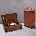 Caixa Vintage para Armazenamento de Vinhos com Fecho