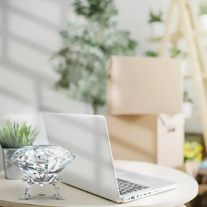 1pc Bola de Cristal Transparente com Moldura Dourada - Esfera Adequada para Decoração de Escritório em Casa, Adereço de Fotografia, Presente de Aniversário de Casamento e Dia dos Namorados, Centro de Mesa Elegante