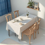 Toalha de Mesa Retangular Branca Elegante - Perfeita para Casamentos, Festas & Eventos ao Ar Livre - Poliéster Durável, Vários Tamanhos Disponíveis