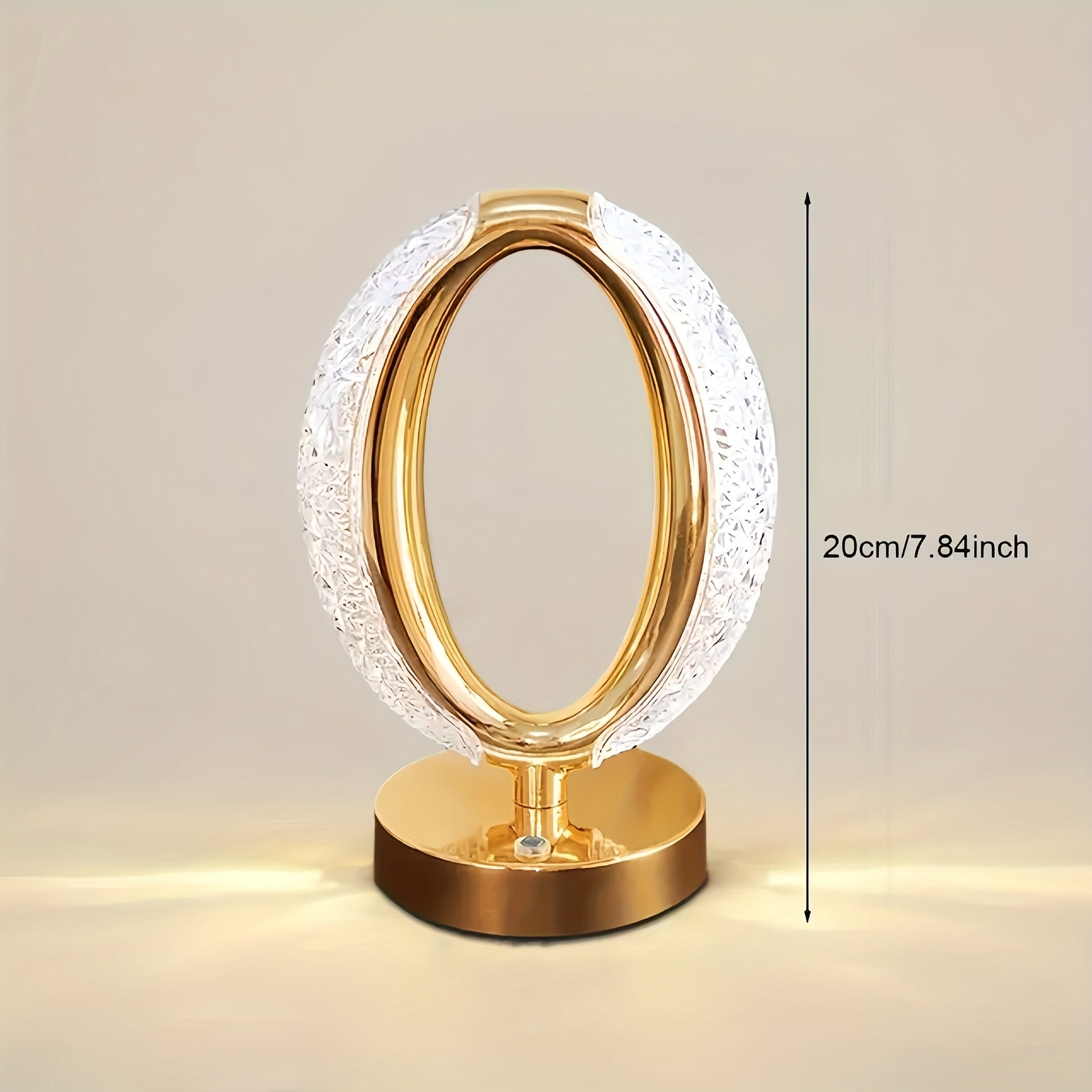 Candeeiro de Mesa Nórdico Moderno Minimalista Criativo Romântico de Cristal com Carregamento, Interruptor Tátil, Regulação Contínua de Três Cores, Adequado para Decoração de Casa de Quarto e Sala de Estar