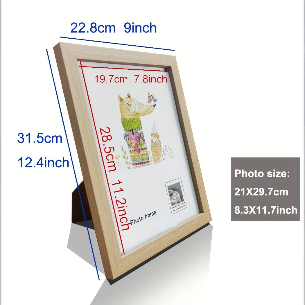 1 moldura de foto de madeira artesanalmente feita