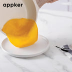 Conjunto de Cozinha de Indução em Granito Branco Appker, Coleção de Utensílios de Cozinha Incluindo Frigideira, Panela e Vaporizador