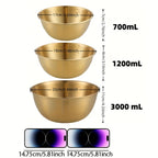 Set of Three Large Steel Mixing Bowls – Extra-Large Bowls for Salads And Food Preparation with Non-Slip Bottoms – Professional-Grade Kitchen Necessities for Hosting – Lightweight, Stackable, And Easy to Clean