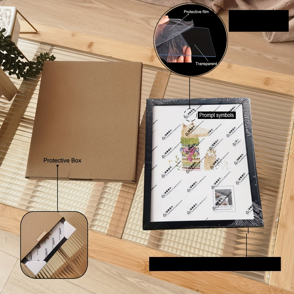 1 moldura de foto de madeira artesanalmente feita