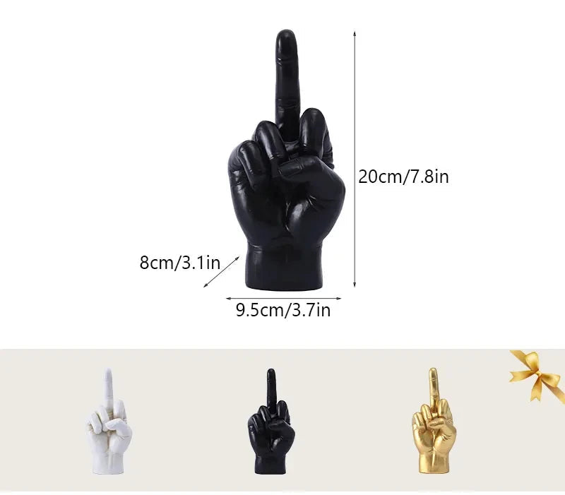 Escultura Gesto Irreverente em Resina