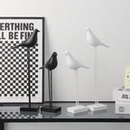 Pássaro Decorativo Nórdico em Resina