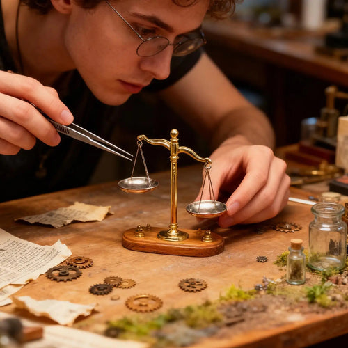 Balanças Decorativas Miniatura Vintage para Decoração