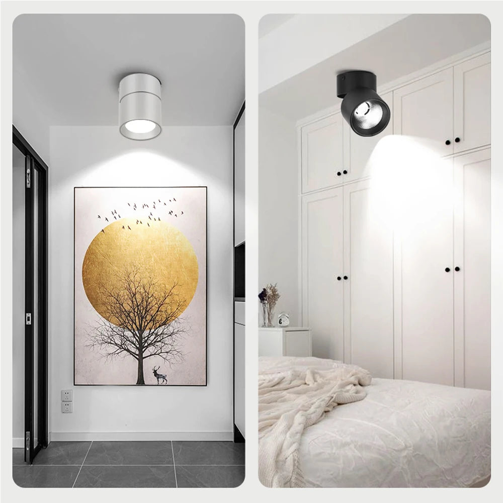 Spot de Teto LED Dobrável 3 Cores