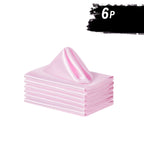 6/12 Peças de Guardanapos de Cetim Macio, Guardanapos Simples e Elegantes - Perfeitos para Casamentos, Chá de Panela, Festas e Decorações de Restaurantes