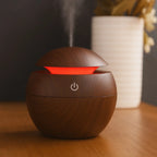 Mini Difusor Ultrassonico Umidificador Ar Aromatizador Purificador De Aromas Com Led Oleo Essencial