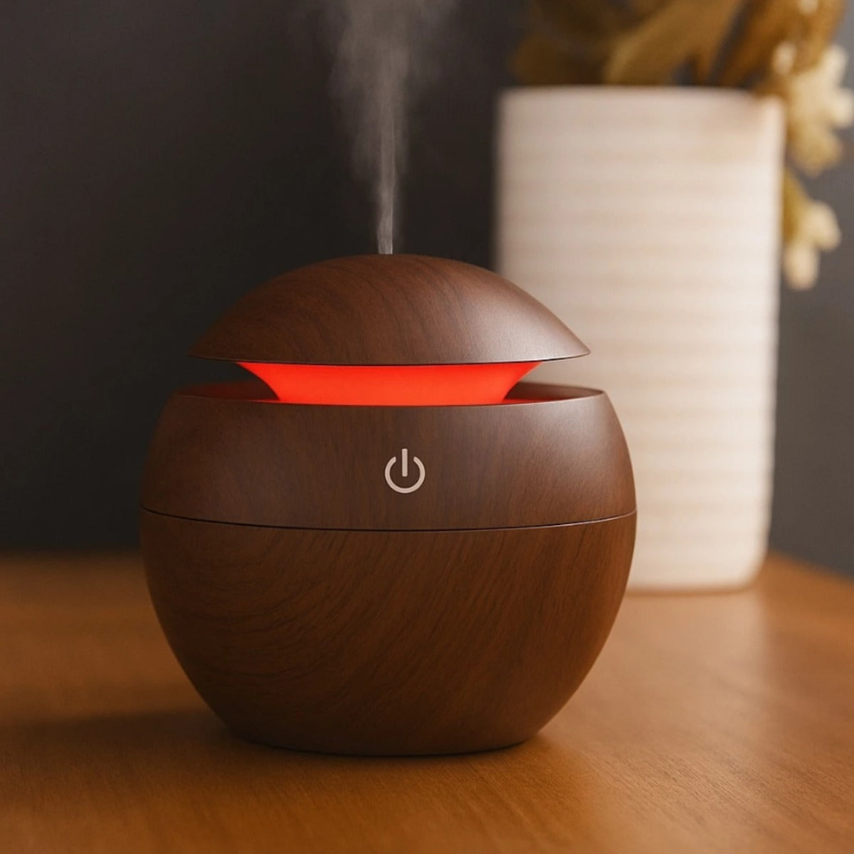 Mini Difusor Ultrassonico Umidificador Ar Aromatizador Purificador De Aromas Com Led Oleo Essencial