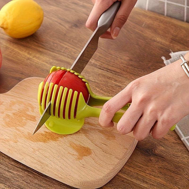 1 Peça Ferramenta Multifuncional para Cortar Legumes e Ovos - Utensílios de Cozinha Fáceis de Usar para Cortar Ovos, Batatas, Tomates, Limões, Maçãs, Utensílios de Cozinha Portáteis para Uso ao Ar Livre, Acessórios Essenciais para Cozinha