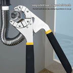 A Single Piece of a Magic Wrench, a Multifunctional Adjustable Torque Open-End Wrench, Featuring a Hexagonal Grip And a Curved Anti-Slip Handle, Suitable for Projects And Repairs in Electrical Work, Machinery, Motorcycles, Bicycles