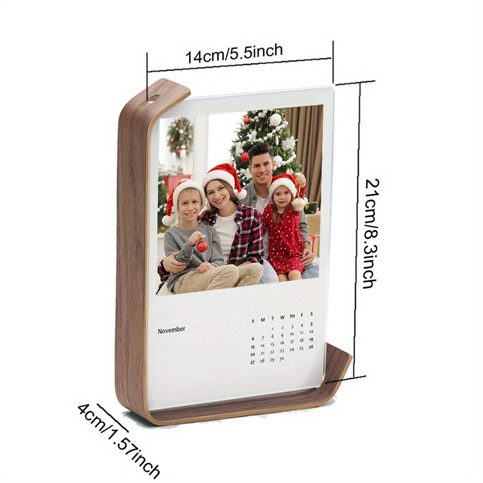 Moldura de Foto de Madeira Contemporânea com Exibição em Acrílico, Retângulo Vertical, Ideal para Decoração de Fotos de Festa de Casamento, Moldura DIY para Herbarium & Calendário, Decorações de Casamento