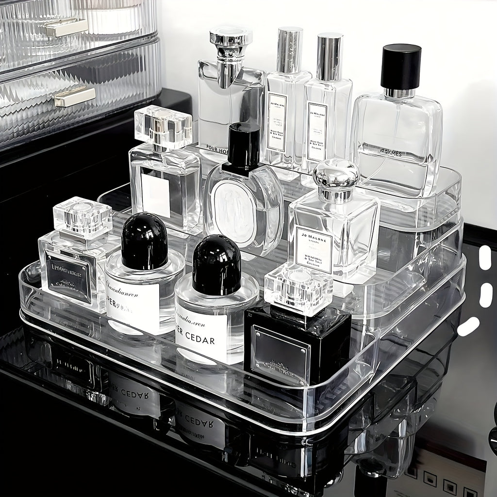 Um Contentor de Arrumação, um Suporte para Palhetas de Guitarra e um Organizador de Maquilhagem Versátil