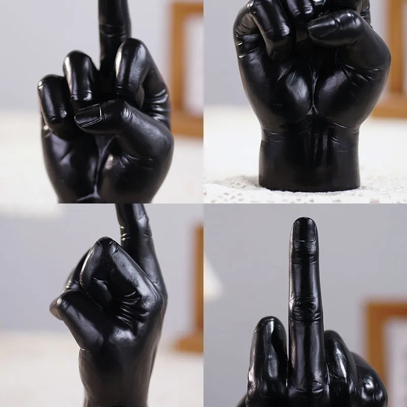 Escultura Gesto Irreverente em Resina