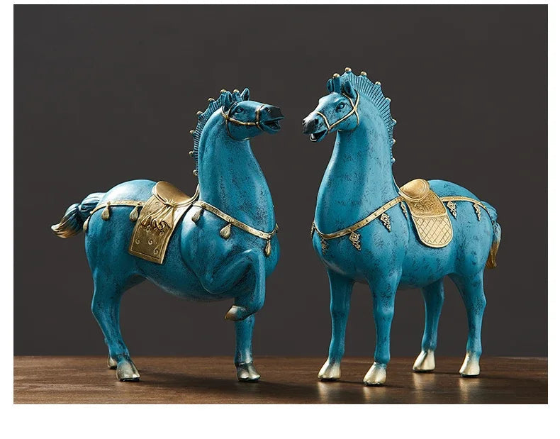 Escultura de Cavalo em Resina para Decoração de Ambientes