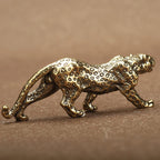 Suporte Decorativo Leopardo Dourado para Potes de Flores