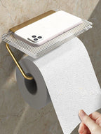Suporte de Papel Higiênico com Prateleira