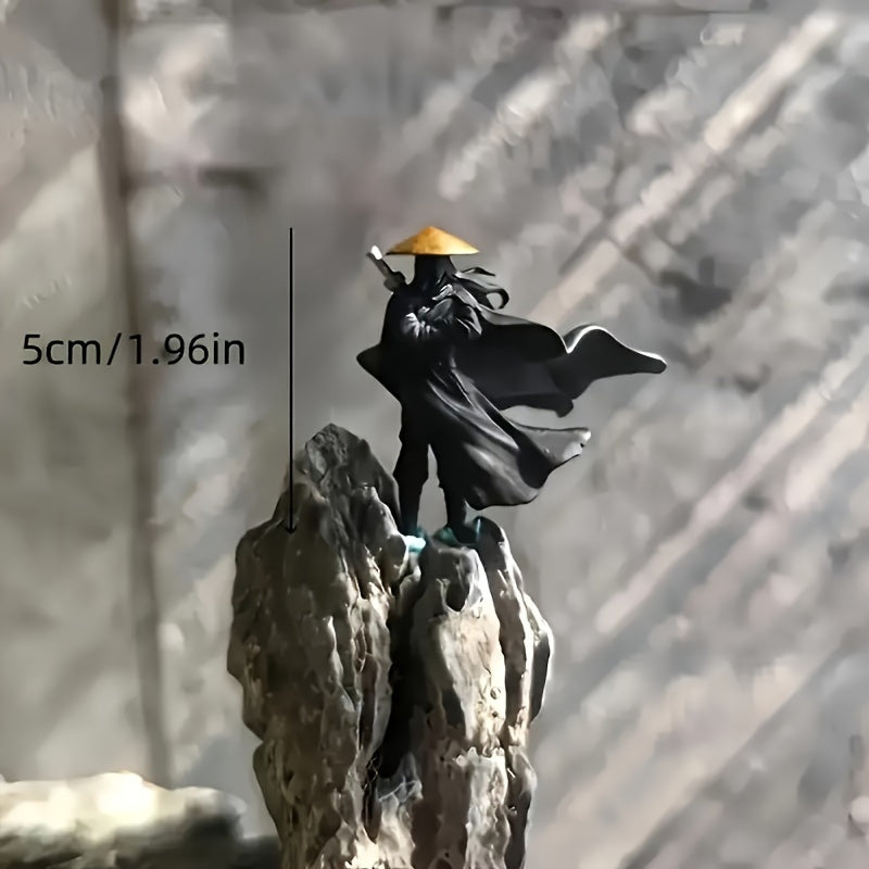 1/2/3pcs Mini Ancient Samurai & Warrior Statues - Miniature Figurines Suitable for Car Dashboard Decor, Aquarium Landscapes, Bonsai Displays, Samurai Micro Scenes - Historical Tabletop Collectibles