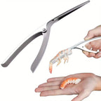 Uma Nova Ferramenta de Descascamento de Camarão em Aço Inoxidável, um Dispositivo Profissional para Limpar Camarões e Remover Intestinos, um Limpador de Casca de Marisco de Alta Qualidade, Pinças de Cozinha Criativas, Adequadas para Lagostas e Caranguejos, um Removedor de Intestinos de Lagosta
