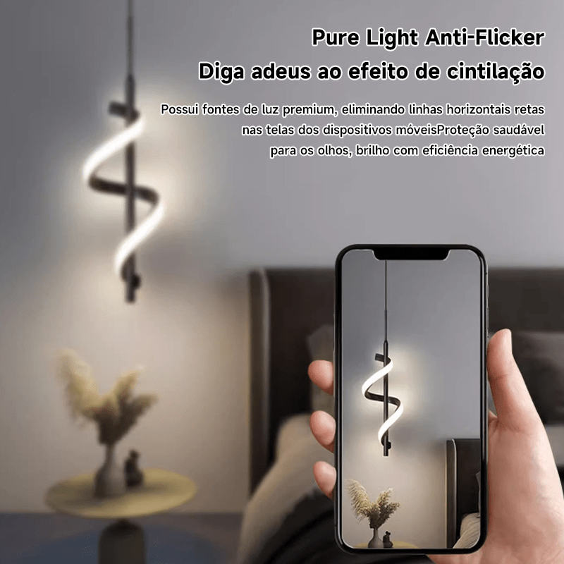 Luminária De Teto Pendente Led Moderna Lustre para Corredor Sala Quarto Moderna