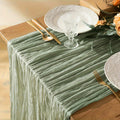 1 peça, toalha de mesa de jantar, toalha de mesa de jantar plissada Bali atmosférica, toalha de mesa de jantar elegante de cor sólida em tecido encerado, toalha de mesa de jantar de tecido para decoração de mesa de férias, decoração de casa, decoração de mesa de jantar, decoração de quarto