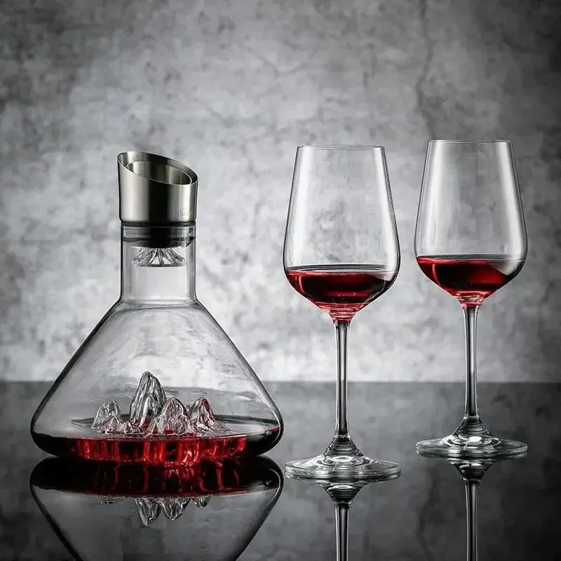 Decantador de Vinho Iceberg 1500ml em Cristal Sem Chumbo