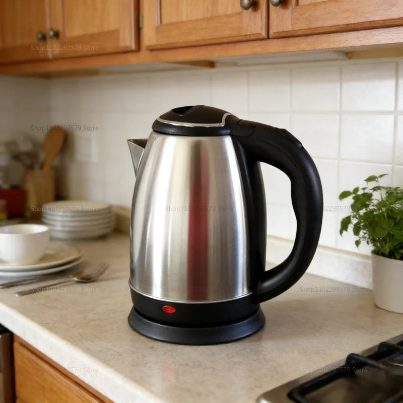 Chaleira Elétrica de Aço Inox 1.8L com Desligamento Automático
