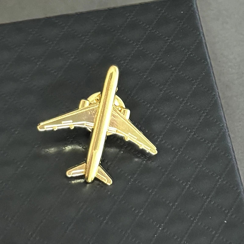 Broche Avião Vintage em Metal