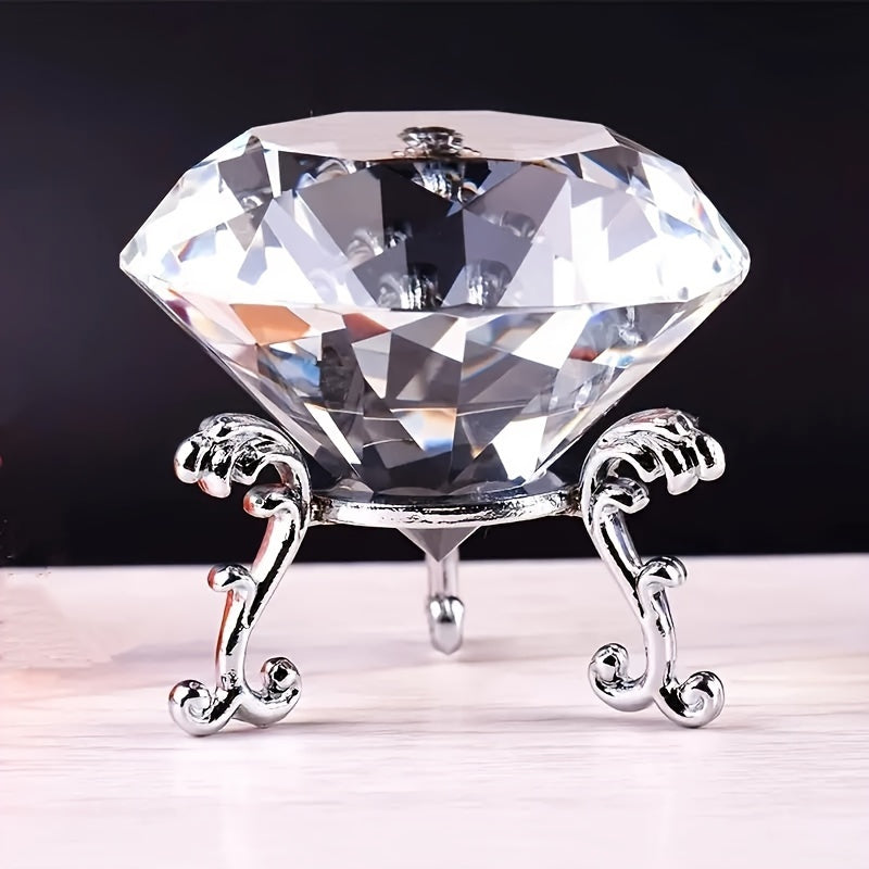 1pc Bola de Cristal Transparente com Moldura Dourada - Esfera Adequada para Decoração de Escritório em Casa, Adereço de Fotografia, Presente de Aniversário de Casamento e Dia dos Namorados, Centro de Mesa Elegante
