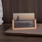 1pc Moldura Retangular Vertical de Madeira em Forma de U Clássica - Suporte para Fotos DIY para Casamentos, Formaturas, Decoração de Escritório e Casa, Organizador de Mesa Durável com Design Atemporal