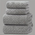Conjunto de 4 Toalhas de Banho Premium Espessas - 2 Toalhas de Banho + 2 Toalhas de Mão. Altamente Absorventes, Sem Fiapos, Macias, Suaves para a Pele e de Secagem Rápida. Ideais para Outono e Inverno, Natação, Fitness e Uso Portátil. Adequadas para Sauna, Banheiro e como Presente de Natal