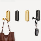 Conjunto de 2 Ganchos Dobráveis para Casacos | Ganchos de Parede Resistentes, Simples e Modernos, Ganchos de Parede Robustos em Alumínio, Adequados para Pendurar Casacos, Bolsas e Toalhas | Design Dobrável que Poupa Espaço, Ideal para Casas de Banho, Cozinhas, Hall de Entrada e Roupeiros