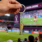 Gift for Her/Him 2pcs 'Keyring Packs' 2026 FIFAWorld Cup Keychain Pendant, World Cup Football, FIFA World Cup Trophy Keychain, Fan Merchandise, Exclusive Fan Cheering Decoration, World Cup Small Hanging Charms, Fan Event Small Gifts