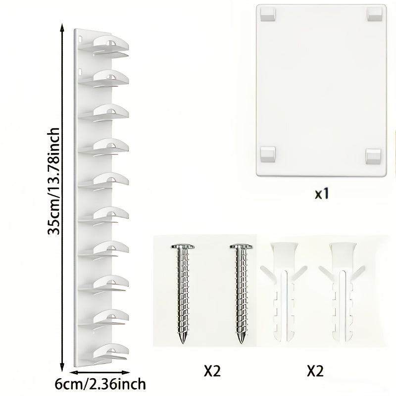 Organizador de Chapéus de Beisebol Montado na Parede com Múltiplas Camadas, Dez Compartimentos, Design Economizador de Espaço, Mantém Seu Quarto Organizado e Arrumado