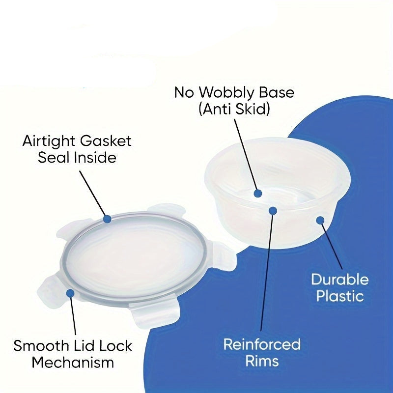 6pcs (3 Lids + 3 Boxes) Multi-Size Clear Storage Containers | Microwave Safe, Reusable Polypropylene Material, Leak-Proof, Dishwasher Safe, Rectangular Design, Suitable for Kitchen Storage, Fruits, Vegetables, Pasta, Etc