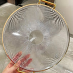 1pc Bandeja Moderna e Elegante com Alça - Prato de Servir Adequado para Escritório - Bandejas Portáteis para Sobremesas e Lanches