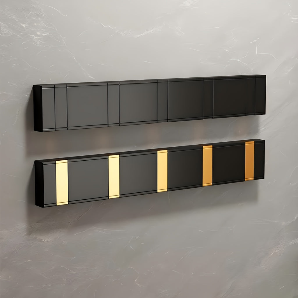 1 stylish door shelf, aluminum door back coat rack, no drilling, fashion style, clothing storage box, entrance door hanger, wall hanging cloth hooks, Mother's Day gift, for storing coats, hats, bags, clothes, towels, no drilling, kitchen decor, Utility Hooks