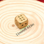 Dados de Entretenimento Dourados, Artesanais, Material para Bar, Presentes Criativos, Dados de Mahjong, Dados Decorativos de Atividades.