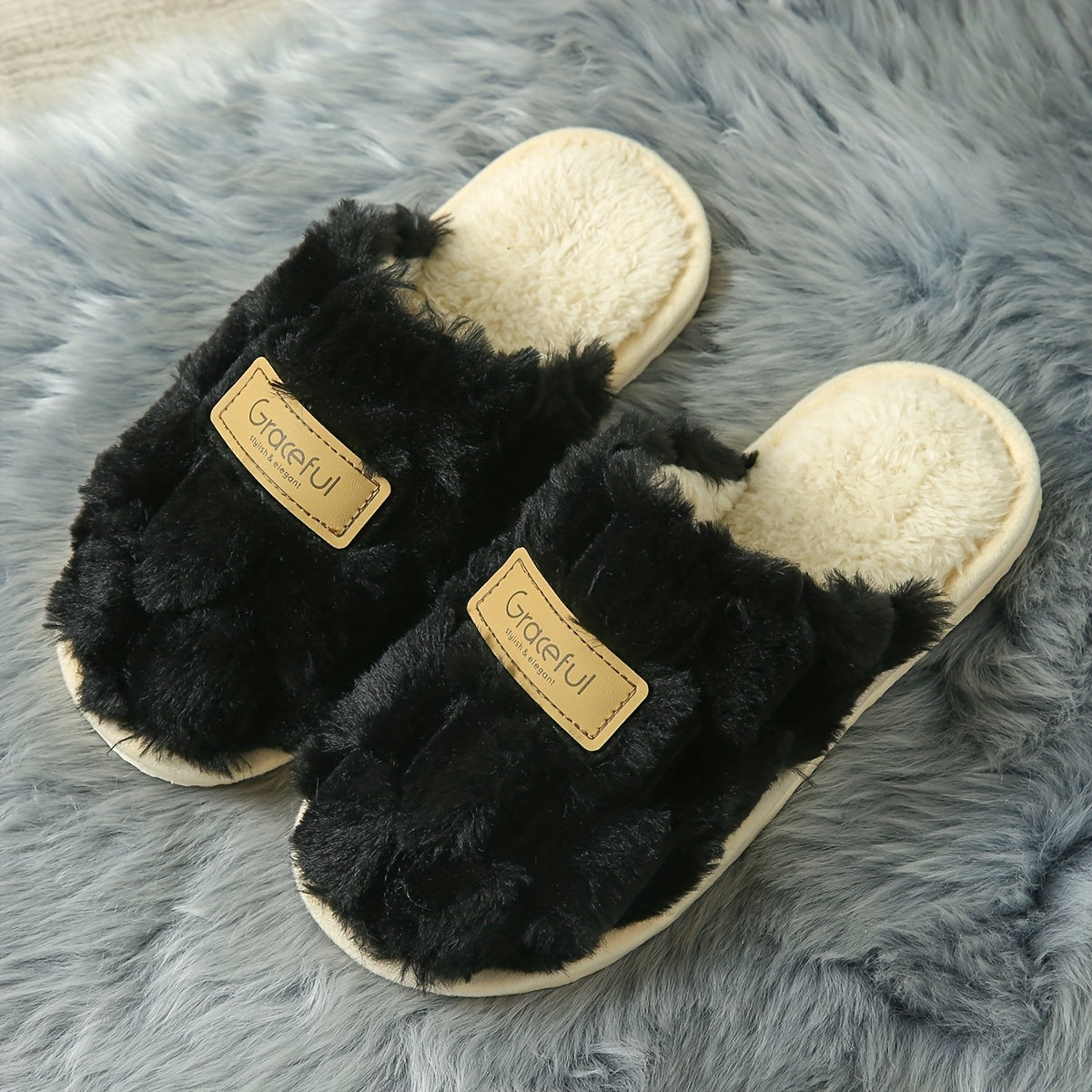 Chinelos de Interior Elegantes e Aconchegantes para Mulher, Calçado de Casa Moderno e Fácil de Usar com Aconchego e Quentura, Sapatos de Mulher