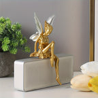 1pc Enfeite de Decoração de Mesa de Fada das Flores em Resina