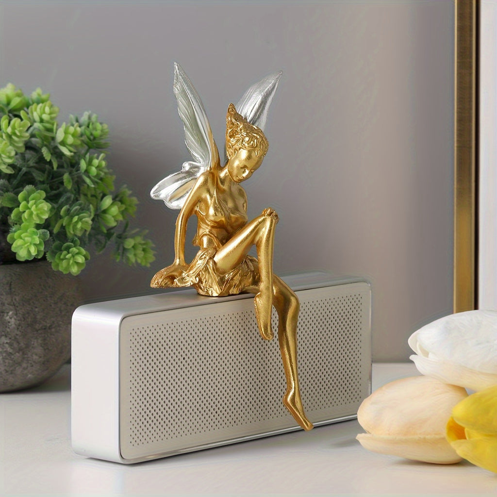 1pc Enfeite de Decoração de Mesa de Fada das Flores em Resina