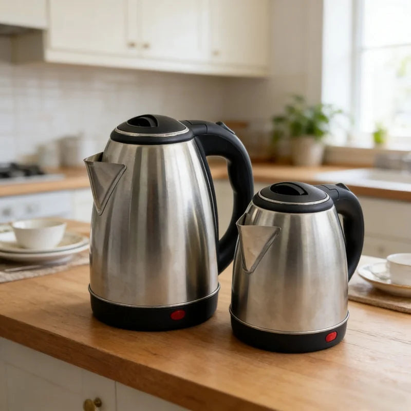 Chaleira Elétrica de Aço Inox 1.8L com Desligamento Automático