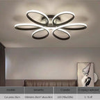 3 cores 1 Lustre moderno de LED para teto, ideal para corredor, sala, quarto, cozinha