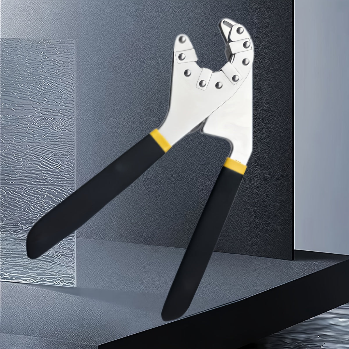 A Single Piece of a Magic Wrench, a Multifunctional Adjustable Torque Open-End Wrench, Featuring a Hexagonal Grip And a Curved Anti-Slip Handle, Suitable for Projects And Repairs in Electrical Work, Machinery, Motorcycles, Bicycles