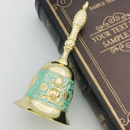 Sinos esculpidos à mão, sinos de cobre coloridos retrô, sinos de serviço, sinos de metal, sinos para idosos, sinos de casamento, sinos de serviço, sinos de Natal, Eid Al-Adha Mubarak