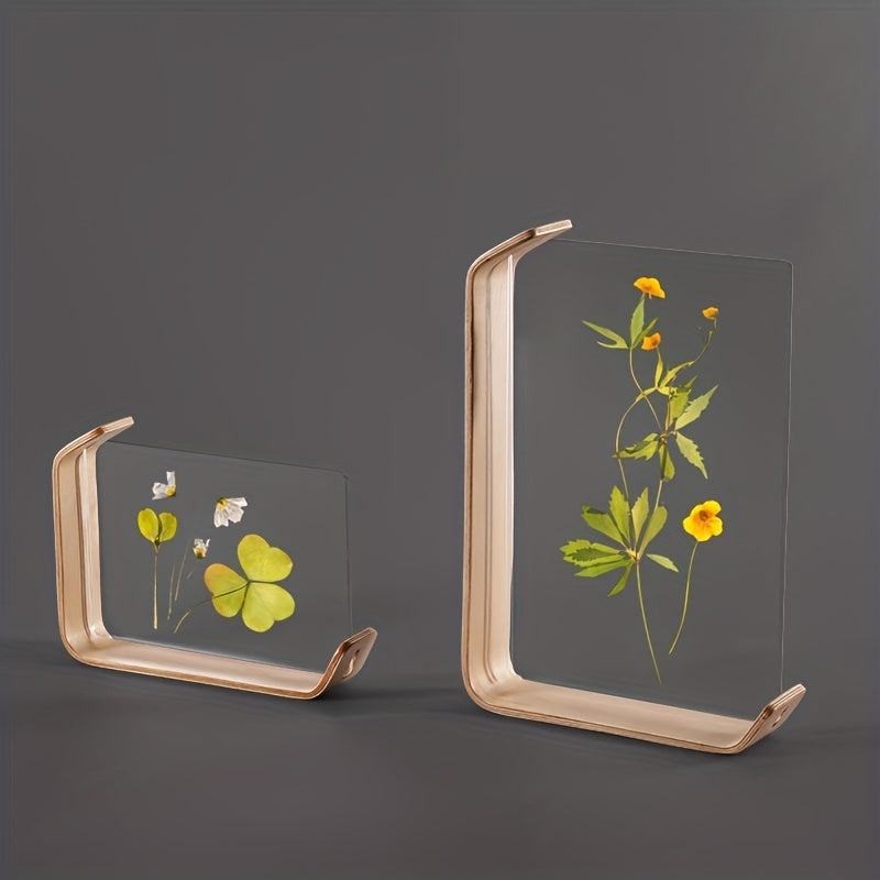 Moldura de Foto de Madeira Contemporânea com Exibição em Acrílico, Retângulo Vertical, Ideal para Decoração de Fotos de Festa de Casamento, Moldura DIY para Herbarium & Calendário, Decorações de Casamento