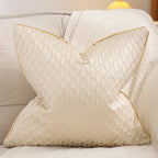 1 Peça de Fronha Decorativa Jacquard Dourada, Decoração Falsa para Sala de Estar
