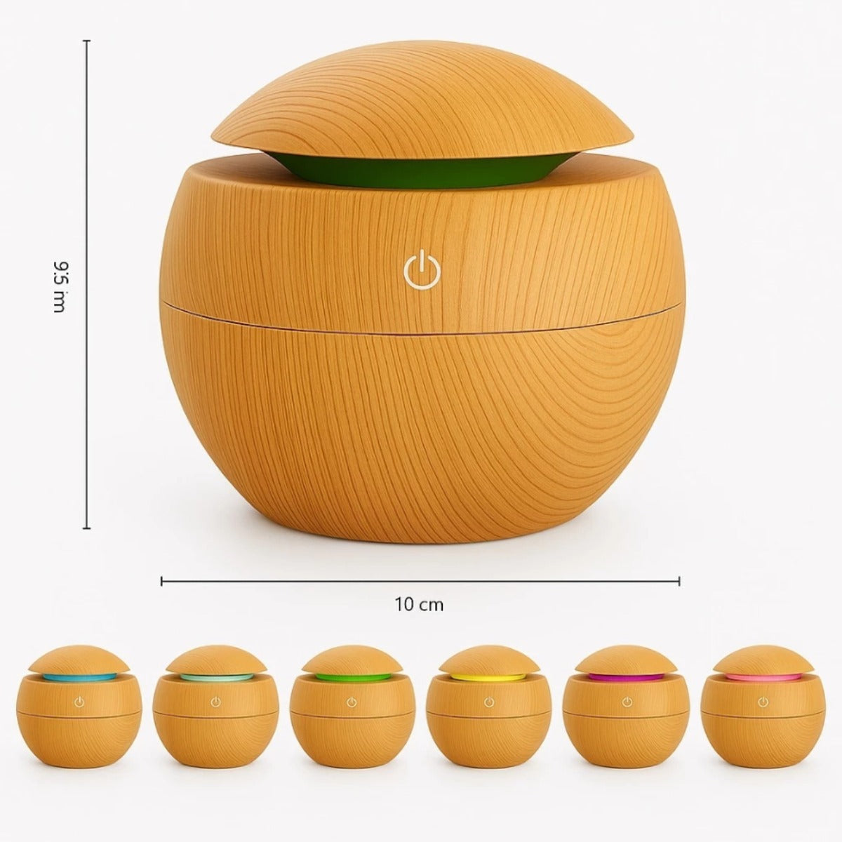 Mini Difusor Ultrassonico Umidificador Ar Aromatizador Purificador De Aromas Com Led Oleo Essencial